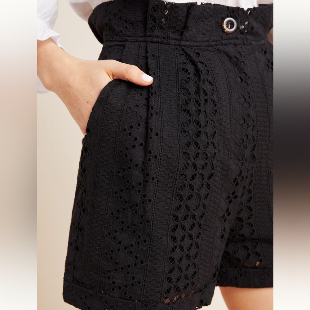 Anthropologie Moon River Elizabeth Eyelet Women's Shorts - Picture 3 of 5